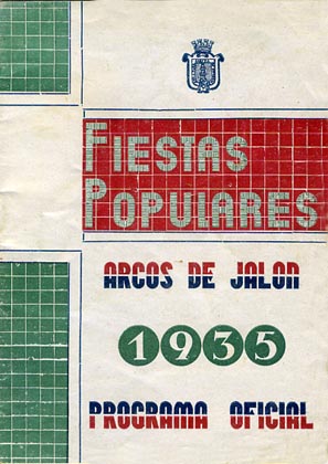 Fiestas patronales en honor al Cristo de la Buena Muerte 1935 Arcos de Jalón